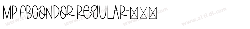 MP FBCondor Regular字体转换